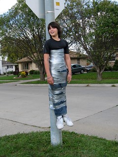 frame - Gabe - Duct Taped to a sign