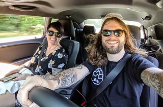 Landed in Richond and en route to the wedding