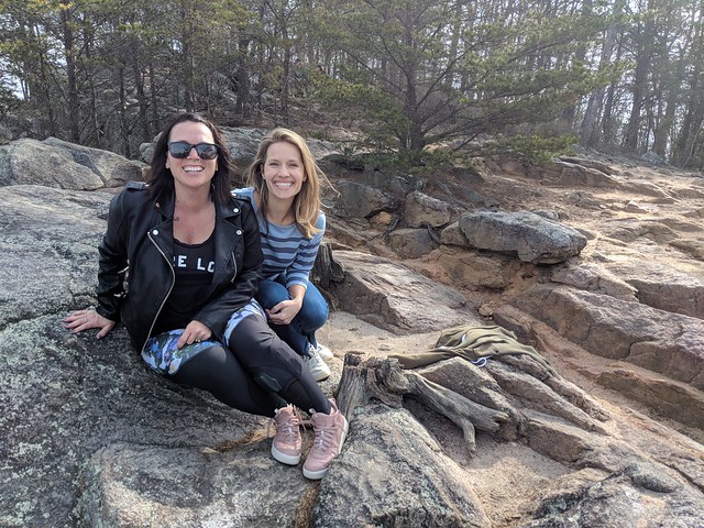 Bre'anna and Kari after hiking up Sawnee Mountain