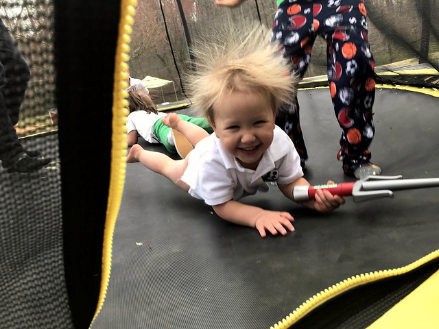 Bit of static on this trampoline