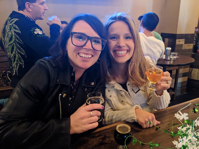 Having some tastes of beer