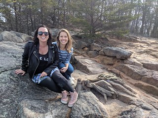 Bre'anna and Kari after hiking up Sawnee Mountain
