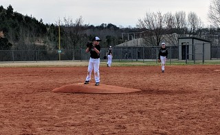 Baseball - Daniel pitching his first game