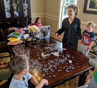 Working on this crazy puzzle