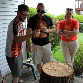 Hammerschlagen - Hammerin nails backwards