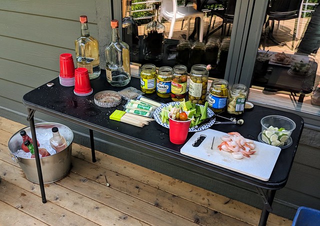 It wouldn't be a kbroox party without a bloody mary bar