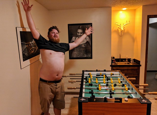 Craig's victory dance