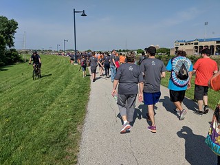 MS - Bikers love it when walks take over the trail