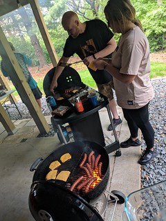 MS - It's nice havin helpers for these kind of parties