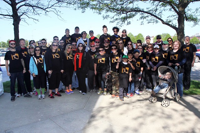 A whole mess of amazing people about to go for a walk