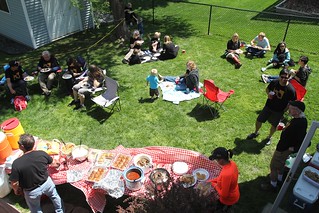 MS - Back yard lounging