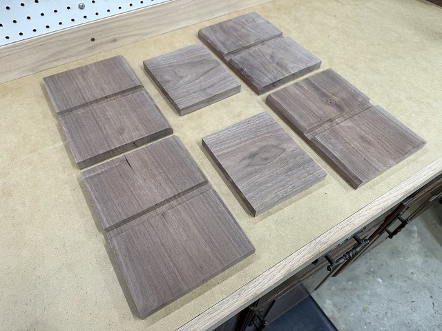 Speaker stand pieces cut out