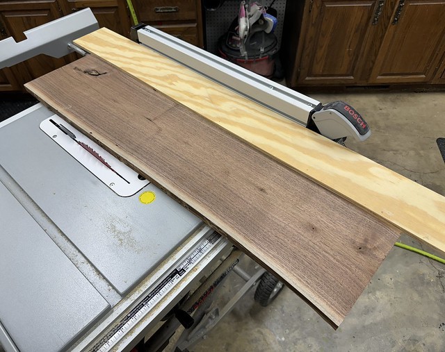 Squaring up this walnut