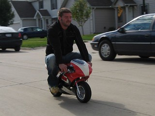 Jeffrey Hites - Jeff on the pocketbike