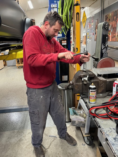 The threads on my lower control arm bolts were totally screwed from the factory on one side.