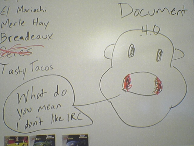 Minnis with his mouth full