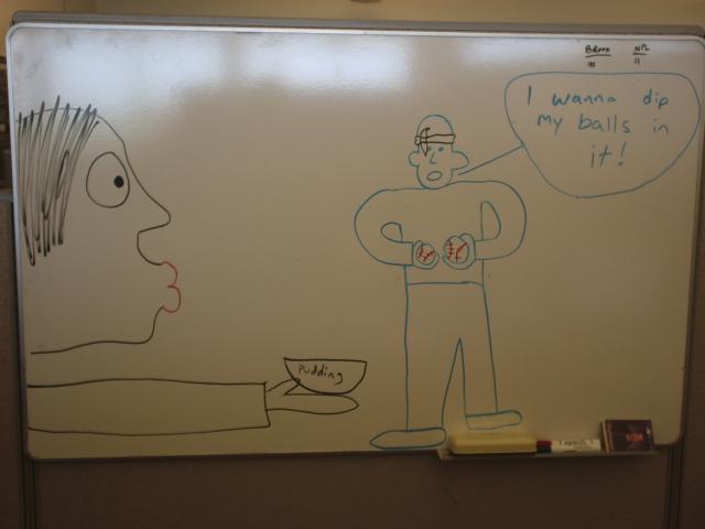 Baseballs in Pudding