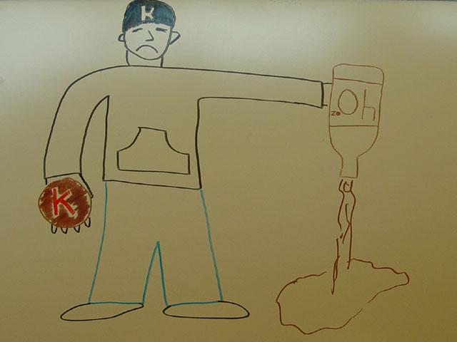 Pourin out a forty for Kraus