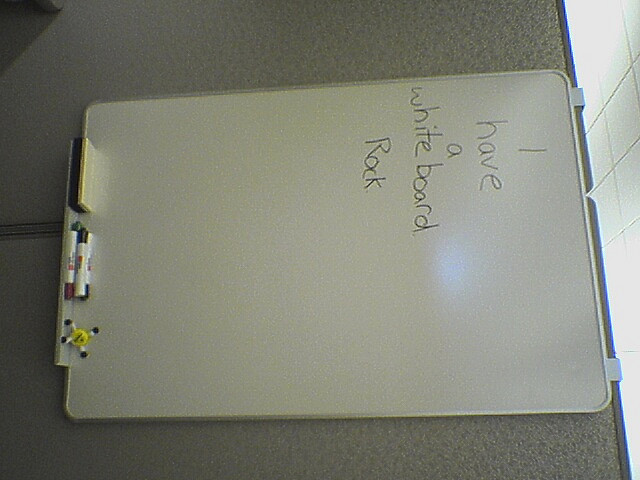 I have a whiteboard.  Rock.