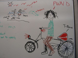 T-Bone Bike, and Nick's drawing of my honeymoon