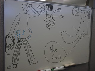 &lt;Kraus&gt; no, but in my computer room and behind my tv stuff there are lots of chords plugged...