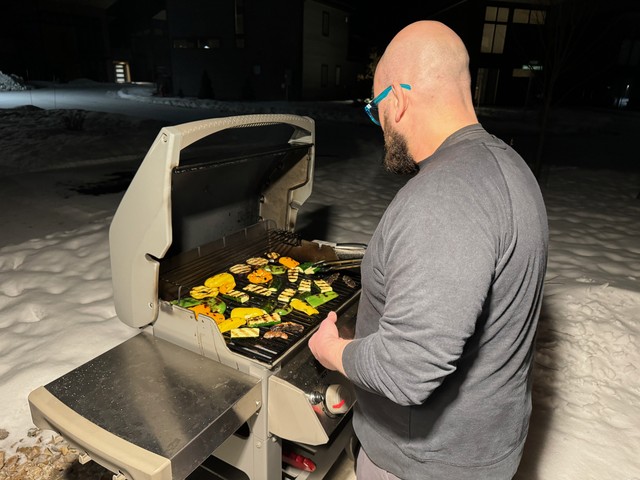 Grillin up some veggies