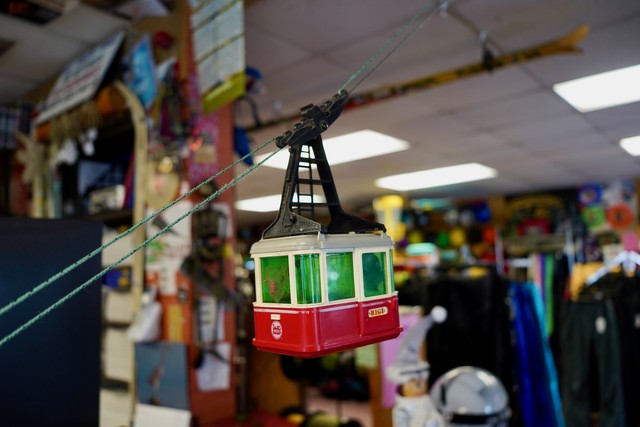 Toy Gondola at the second hand shop