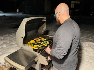 Grillin up some veggies
