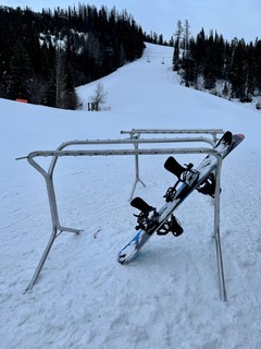 Snowboarding - The last 2 boards in the rack
