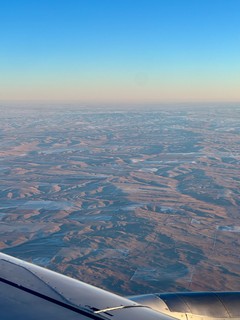 Flying over colorado at Dusk