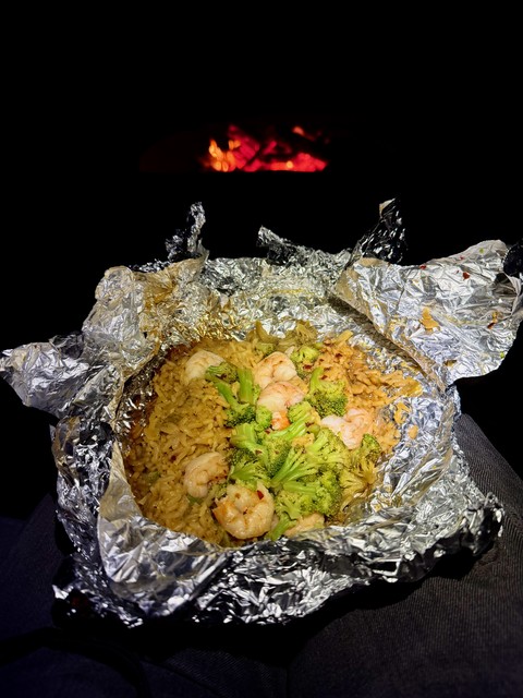 This shrimp and rice packet was very tasty.