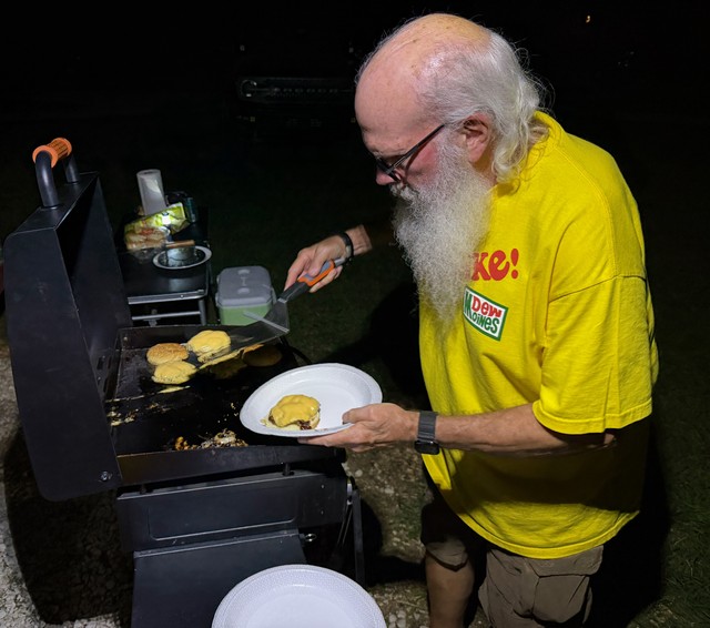 Jeff on the grill