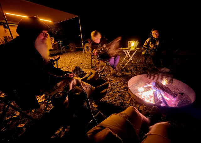 Hangin around the fire