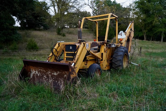 Old International Harvestor Backhoe