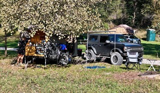 Tucked beneath the cottonwood
