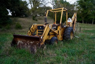 Old International Harvestor Backhoe