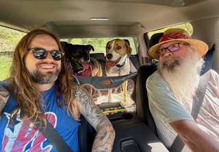 Headin up to Jeff's campsite