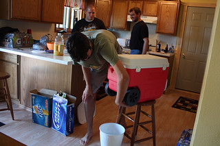 Chuck McGrane - Getting some fresh 33 degree water to pour on wingert