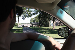 A deer on Josh's cruise around the lake