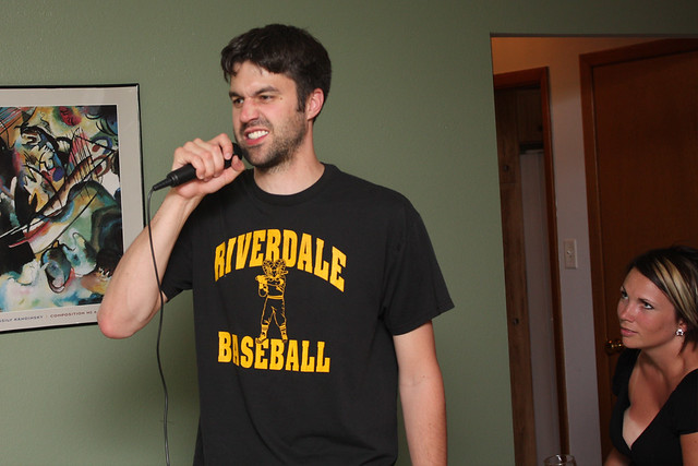 Josh Singing Metallica - getting a look from Kari