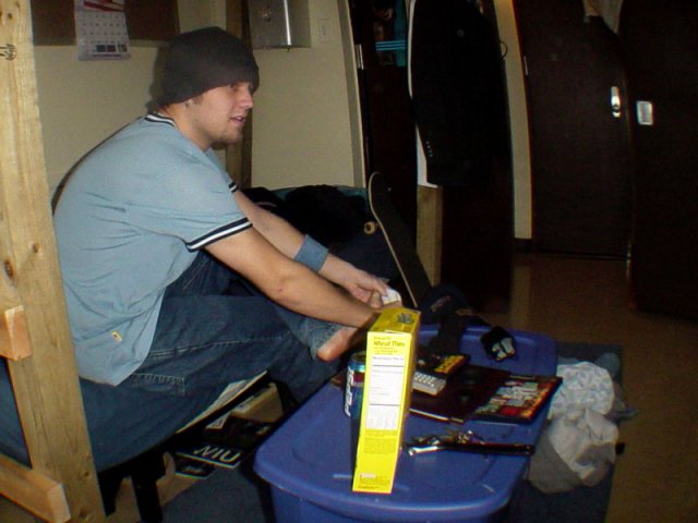 Wearing Chuck's Hilfiger jersey and wristband