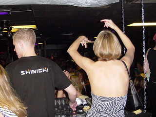 I wandered up into the DJ booth