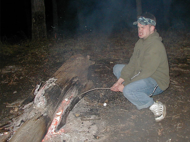 Roasting some marshmallows