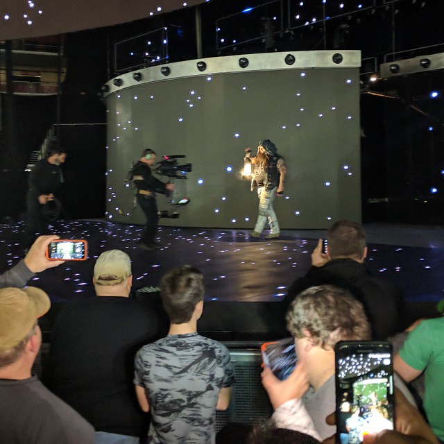 Bray Wyatt makes a very spooky entrance