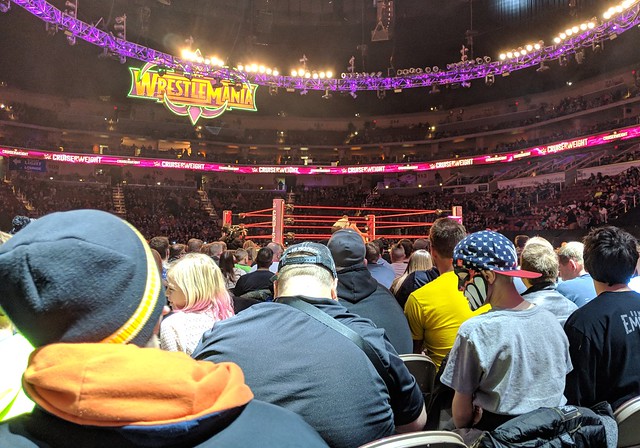 Our view of the ring