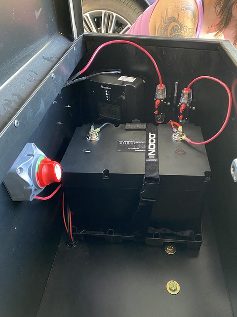 Fancy lithium phosphate battery + solar: installed.