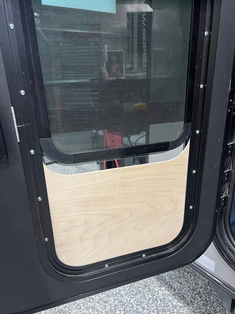 Cutting out a vent shroud for the winter