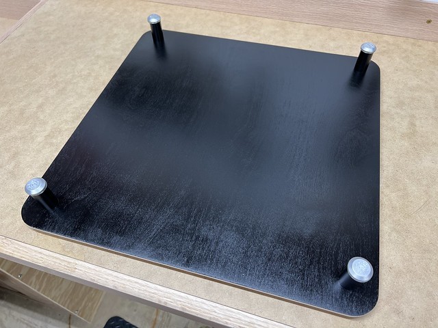 Painted the top of the ceiling vent shade matte black to not reflect light as much