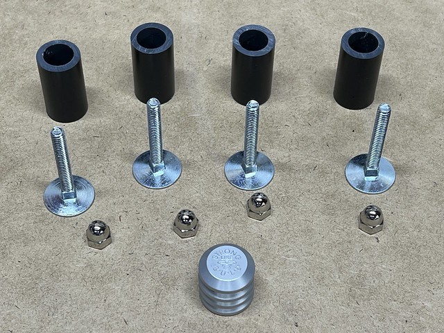 Hardware to mount the camper ceiling vent / fan shade