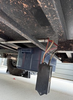 Looked under my camper and found the 7-pin junction box just hanging by its wires. It'd only ben ...